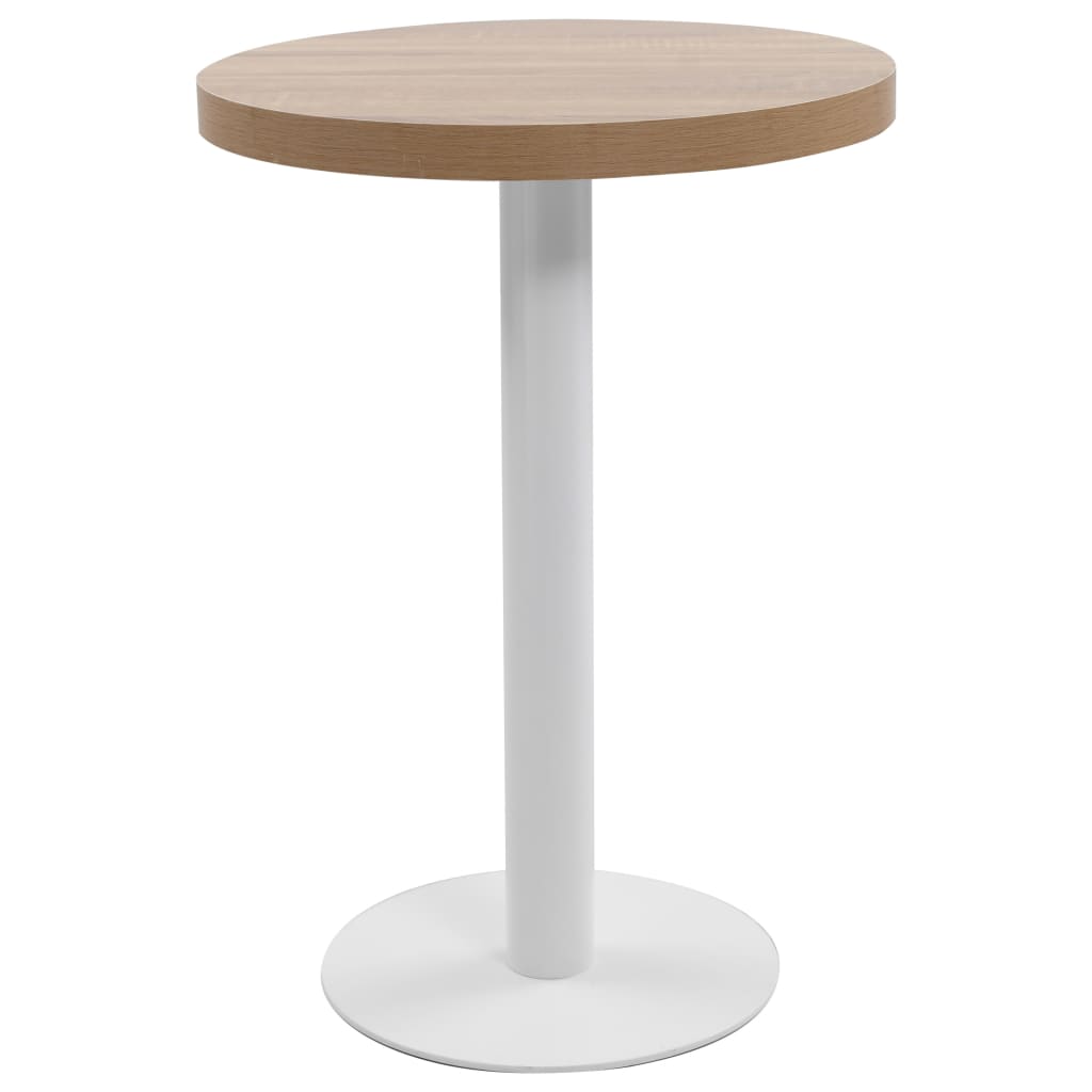vidaXL Bistrotisch Hellbraun 40 cm MDF