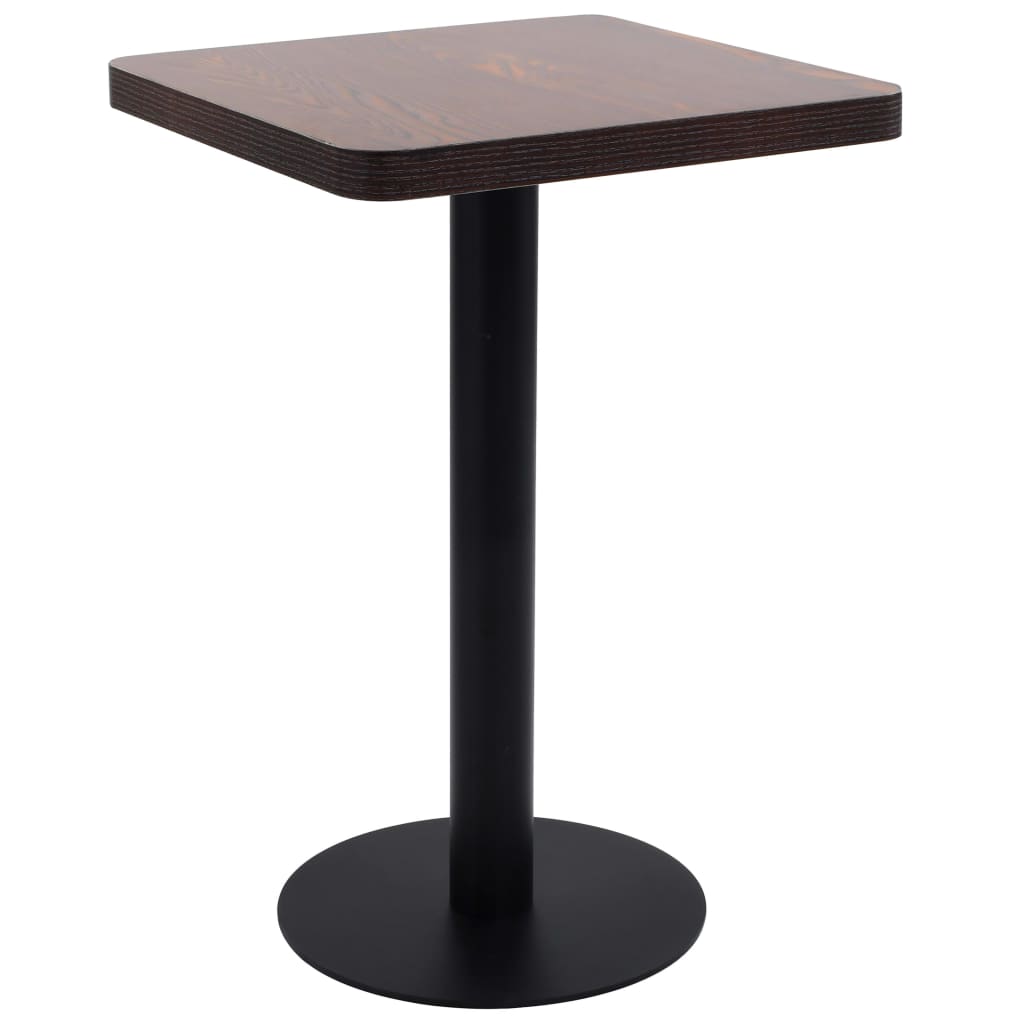 vidaXL Bistrotisch Hellbraun 50x50 cm MDF