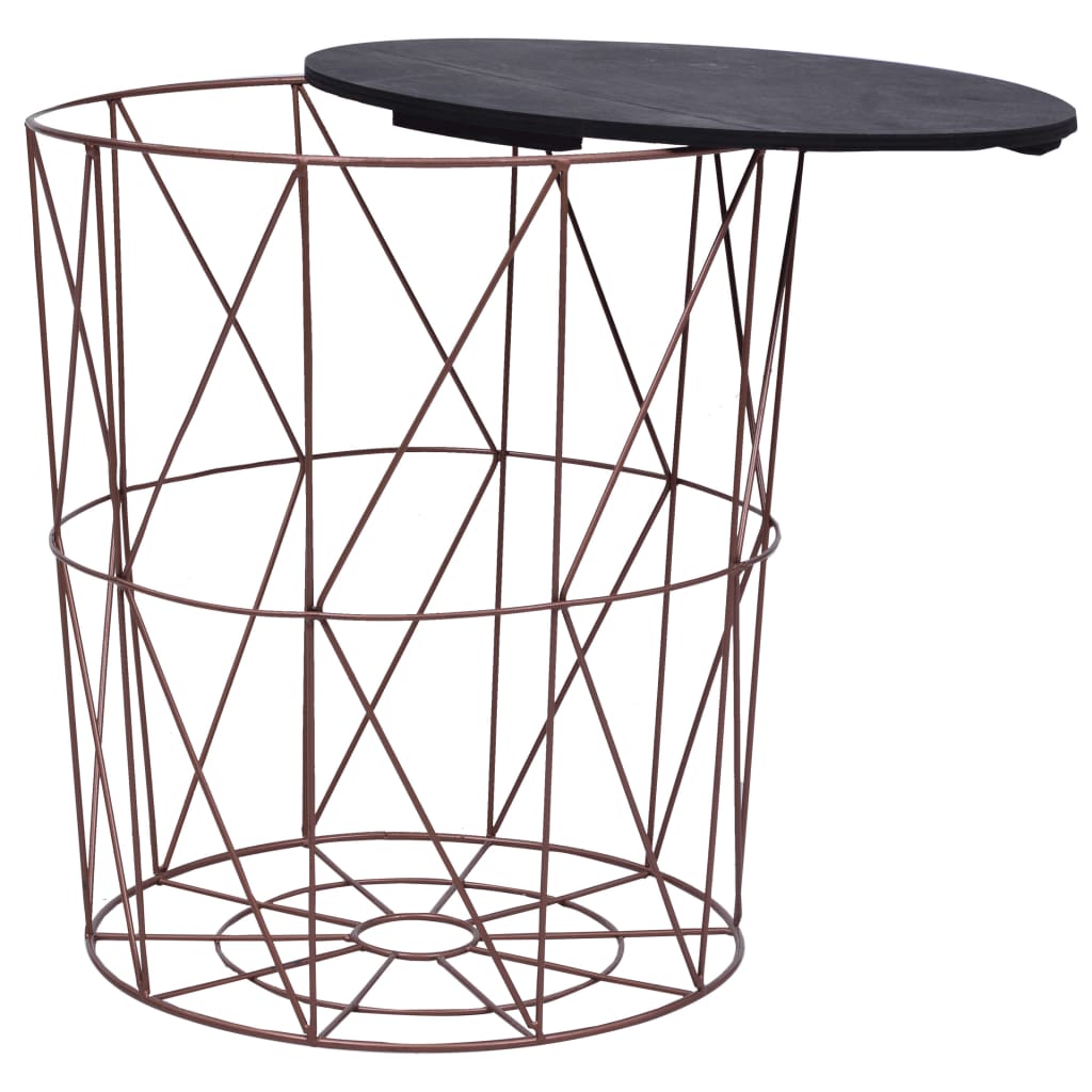 vidaXL Couchtische 3 Stk. Kupferfarben