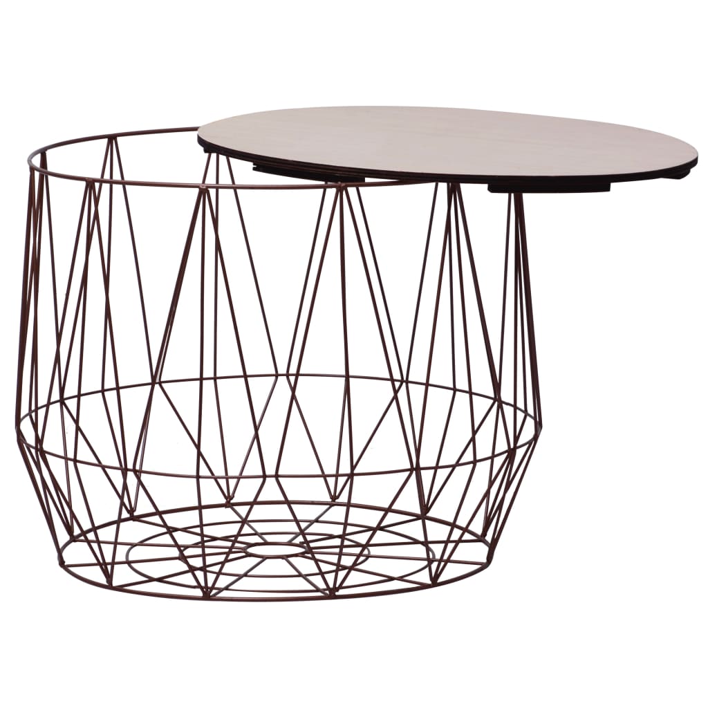 vidaXL Couchtische 2 Stk. Kupferfarben