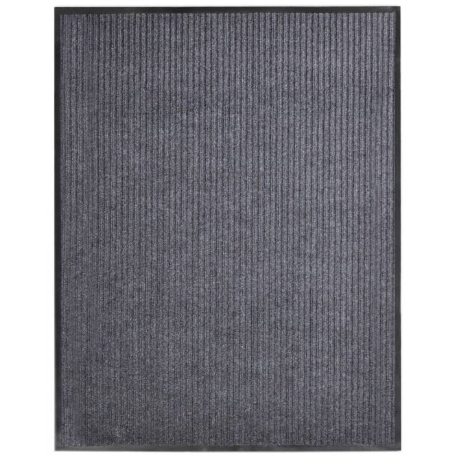 vidaXL Türmatte Schwarz 90 x 60 cm PVC