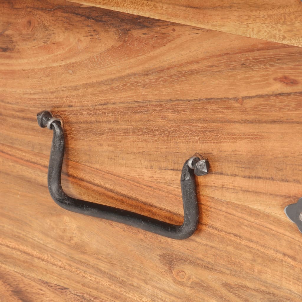 vidaXL Truhe 40x40x40 cm Akazie Massivholz