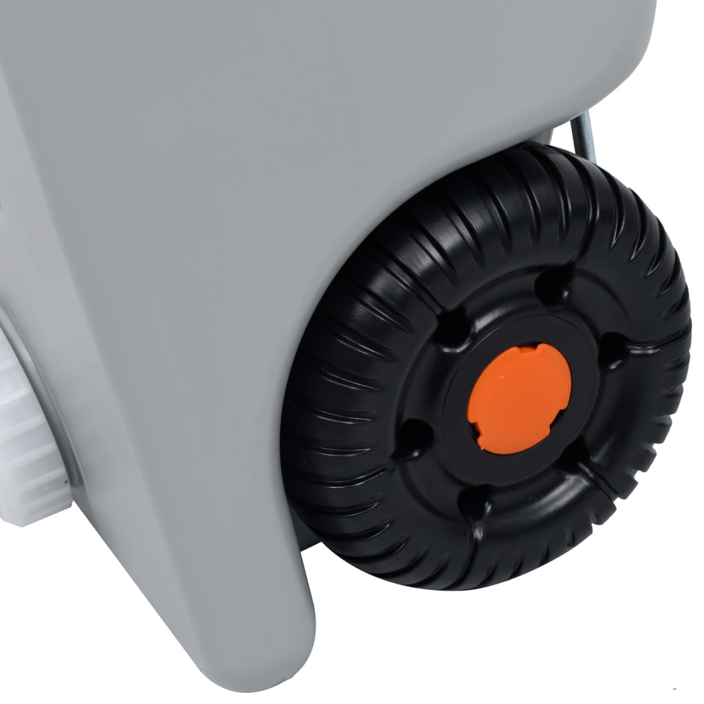 vidaXL Camping-Wassertank mit Rollen 25 L Grau