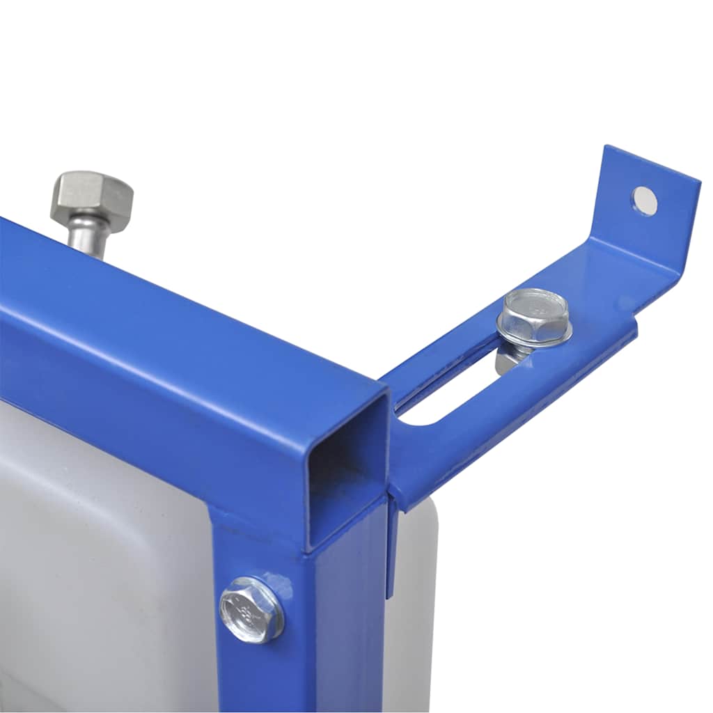 vidaXL Wand-WC ohne Spülrand mit Einbau-Spülkasten Keramik Weiß