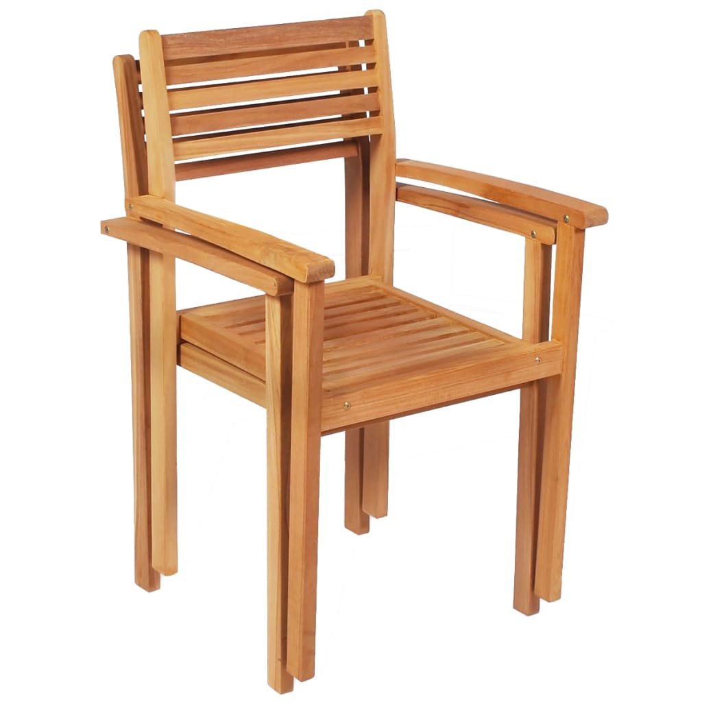 vidaXL 5-tlg. Garten-Essgruppe Massivholz Teak