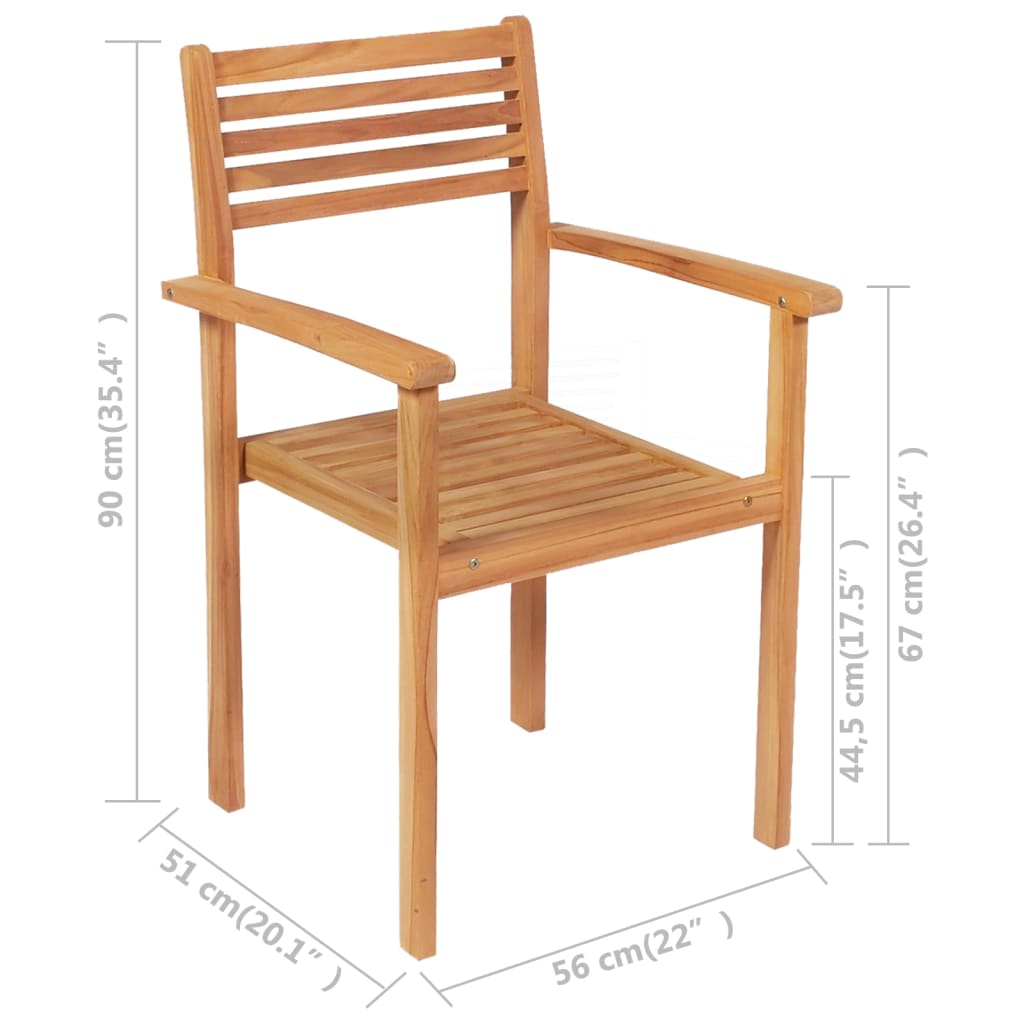 vidaXL 9-tlg. Garten-Essgruppe Massivholz Teak