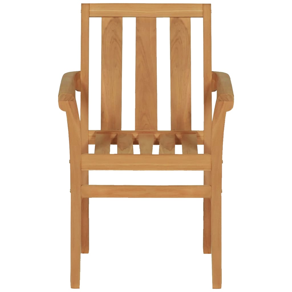 vidaXL 5-tlg. Garten-Essgruppe Massivholz Teak