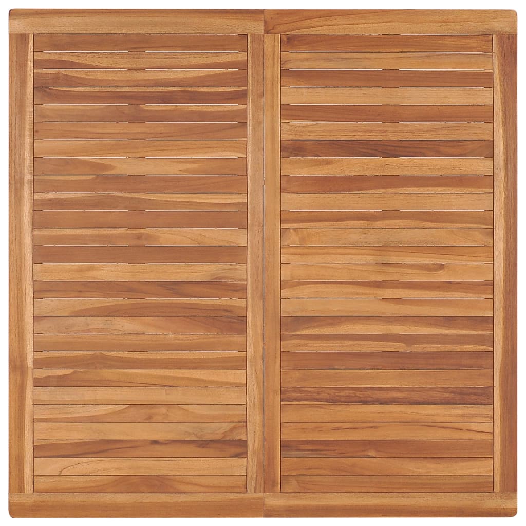 vidaXL 9-teiliges Garten-Ess-Set 120 x 120 cm Massivholz Teak
