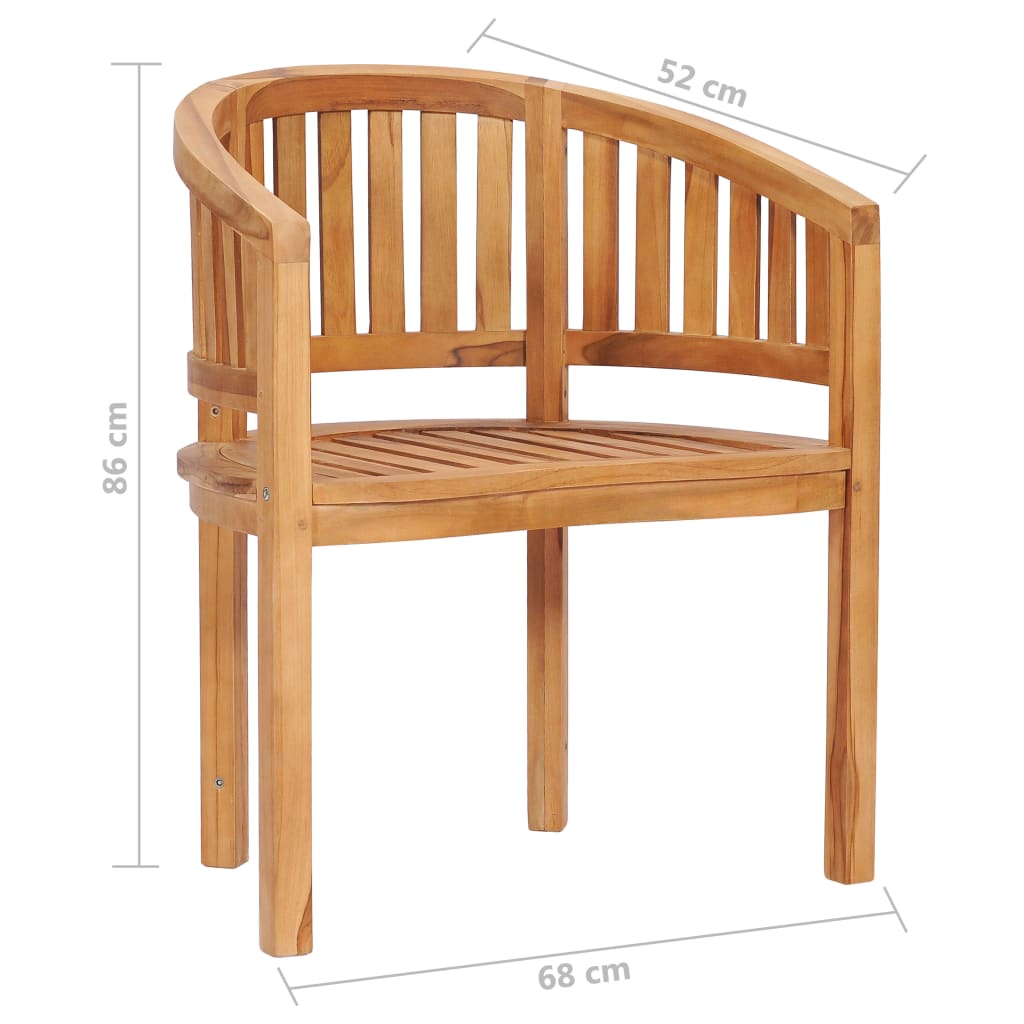vidaXL 5-tlg. Garten-Lounge-Set Massivholz Teak