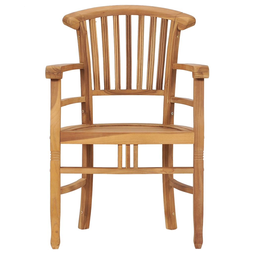 vidaXL 3-tlg. Garten-Essgruppe Teak Massivholz