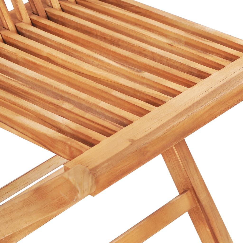 vidaXL 3-tlg. Bistro-Set mit Anthrazit Kissen Massivholz Teak