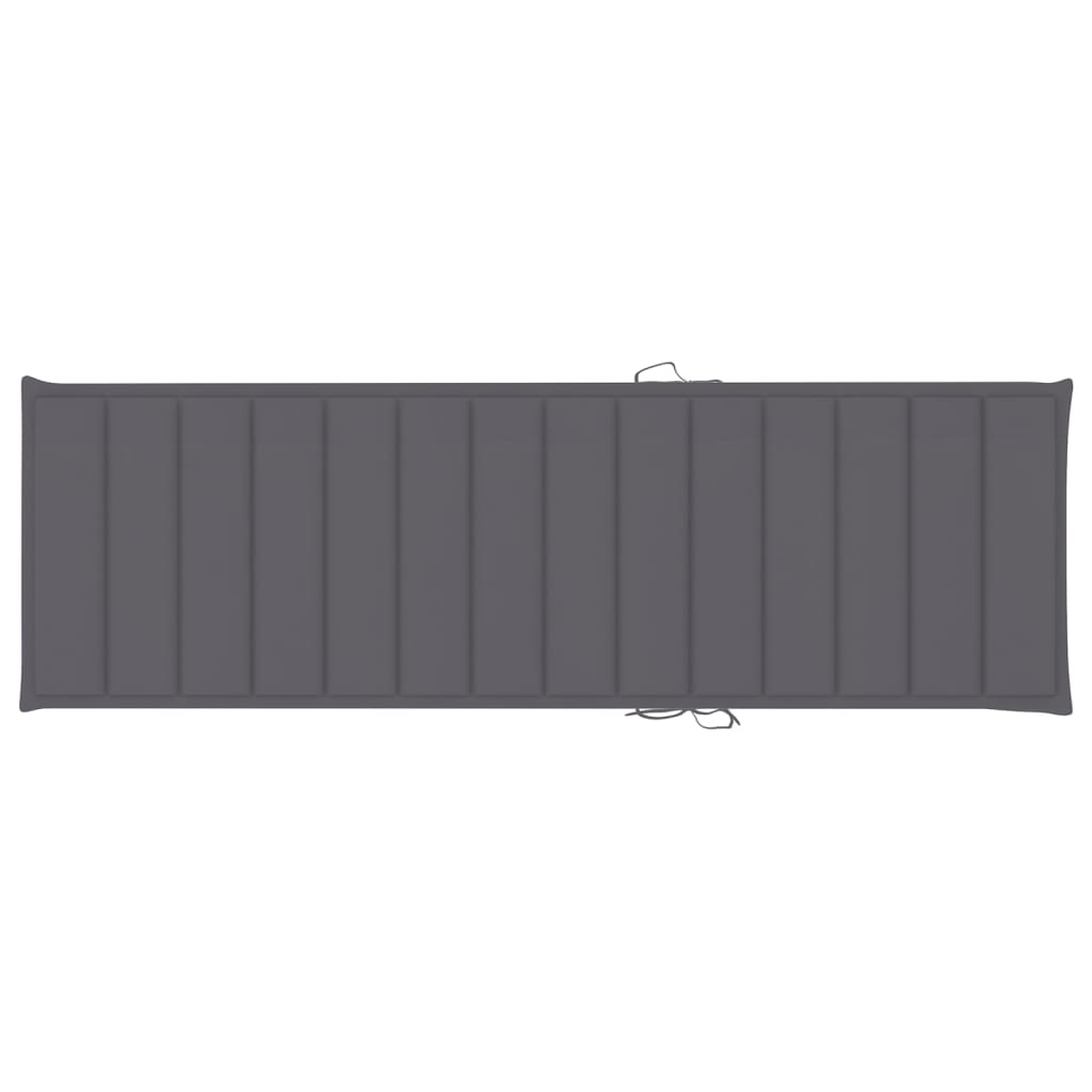 vidaXL Sonnenliege mit Auflage Akazie Massivholz