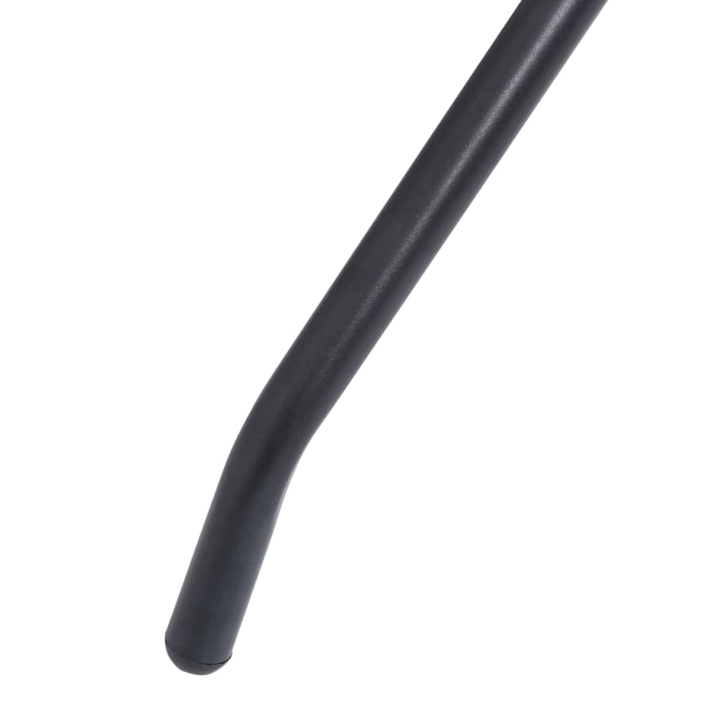 vidaXL 3-tlg. Bistro-Set Aluminium und Textilene Schwarz