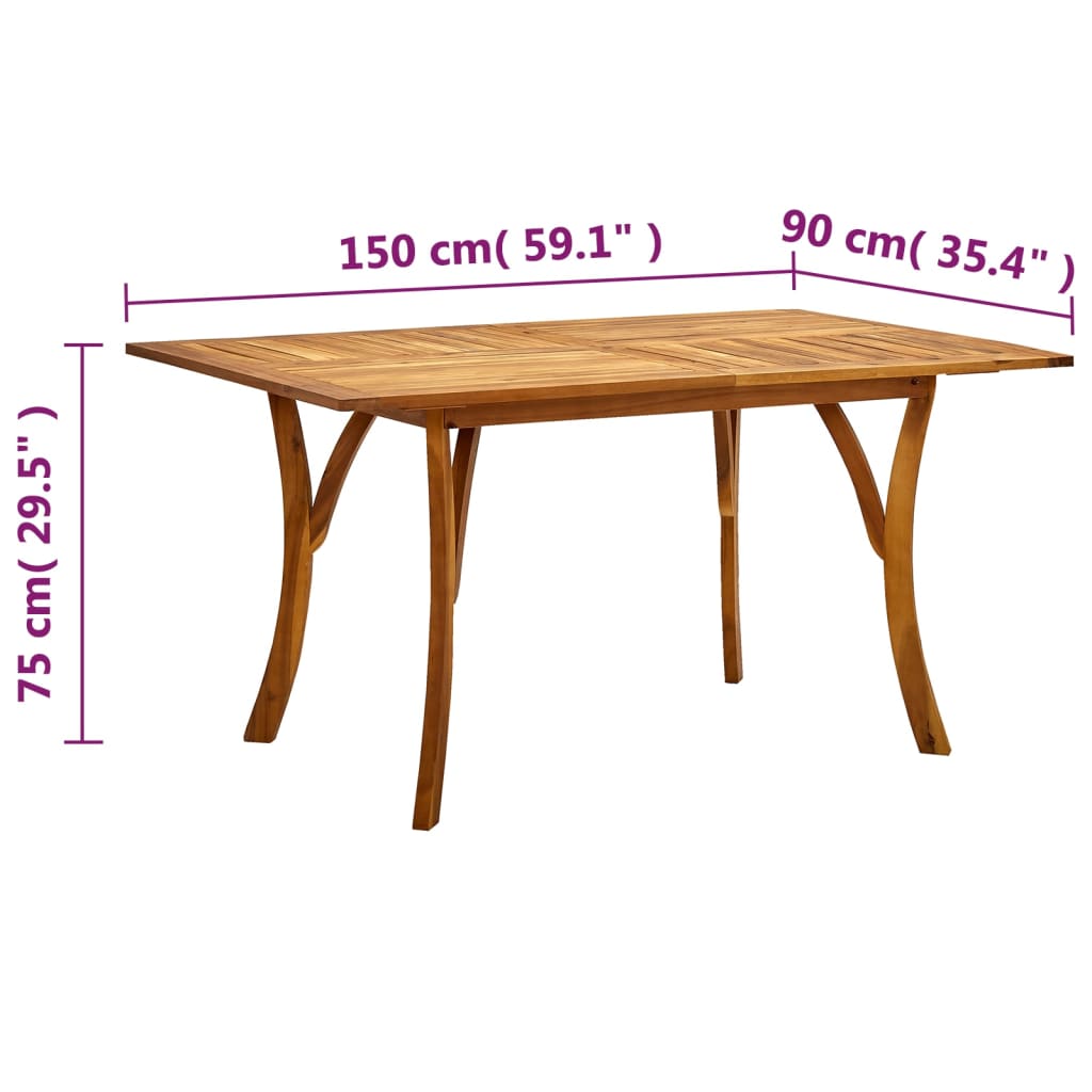 vidaXL 5-tlg. Garten-Essgruppe Grau