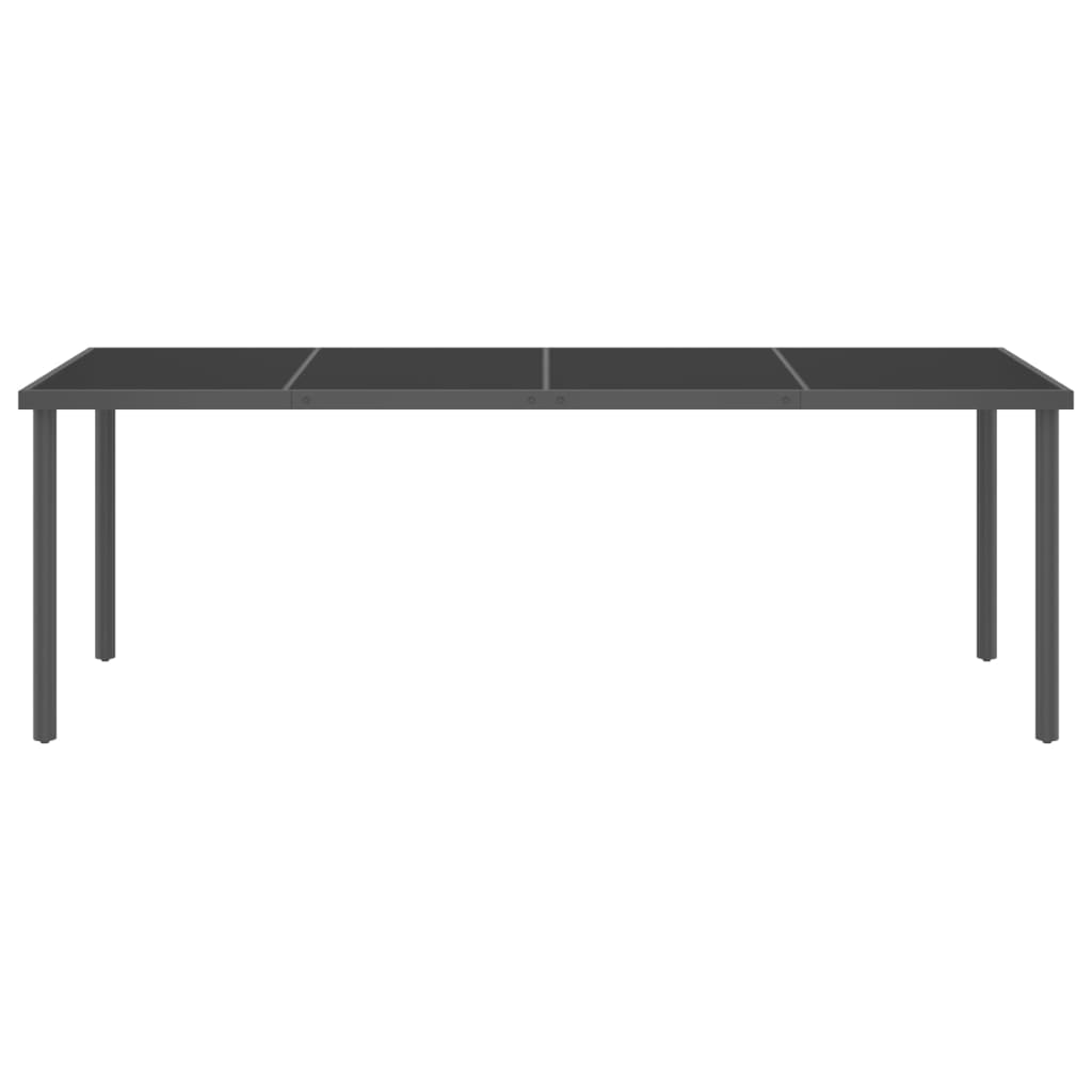 vidaXL 9-tlg. Garten-Essgruppe Stahl