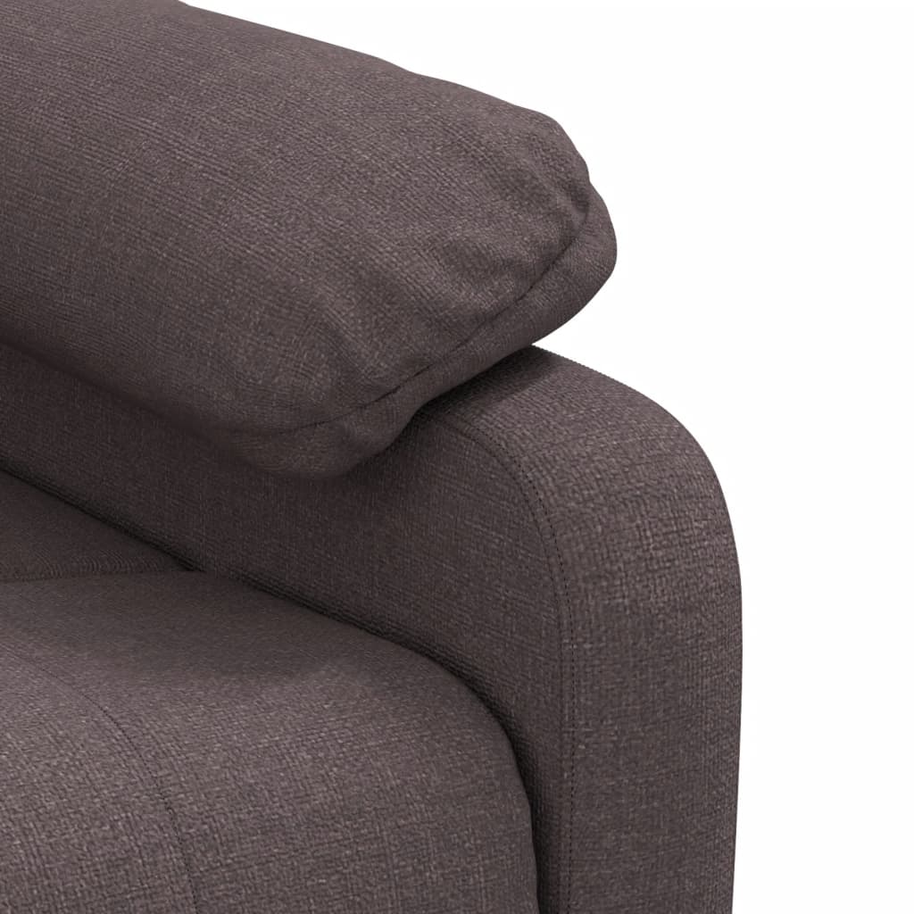 vidaXL Relaxsessel Elektrisch Dunkelbraun Stoff