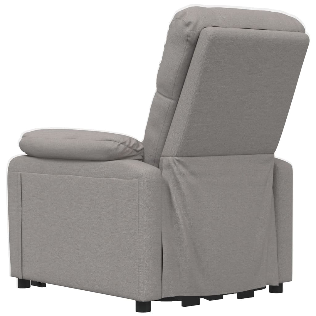 vidaXL Massagesessel Elektrisch Taupe Stoff