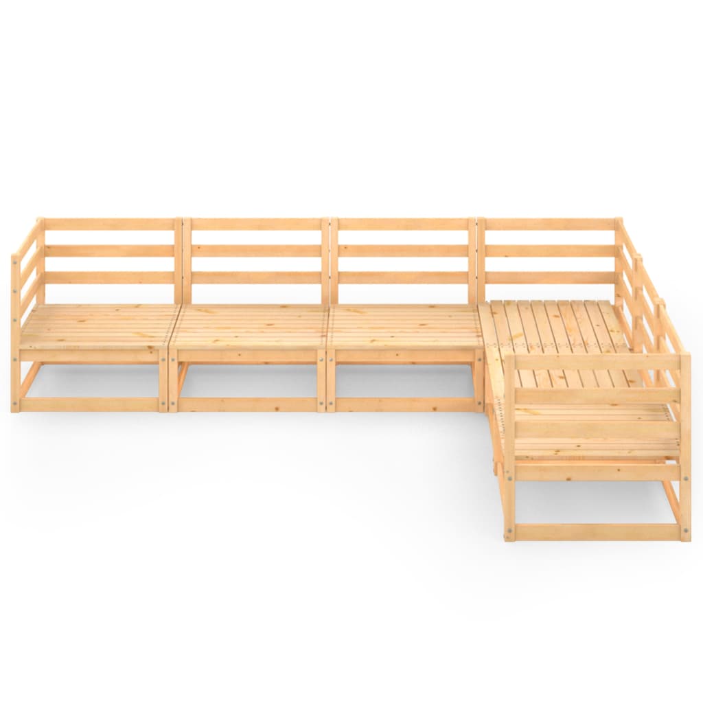 vidaXL 6-tlg. Garten-Lounge-Set Massivholz Kiefer