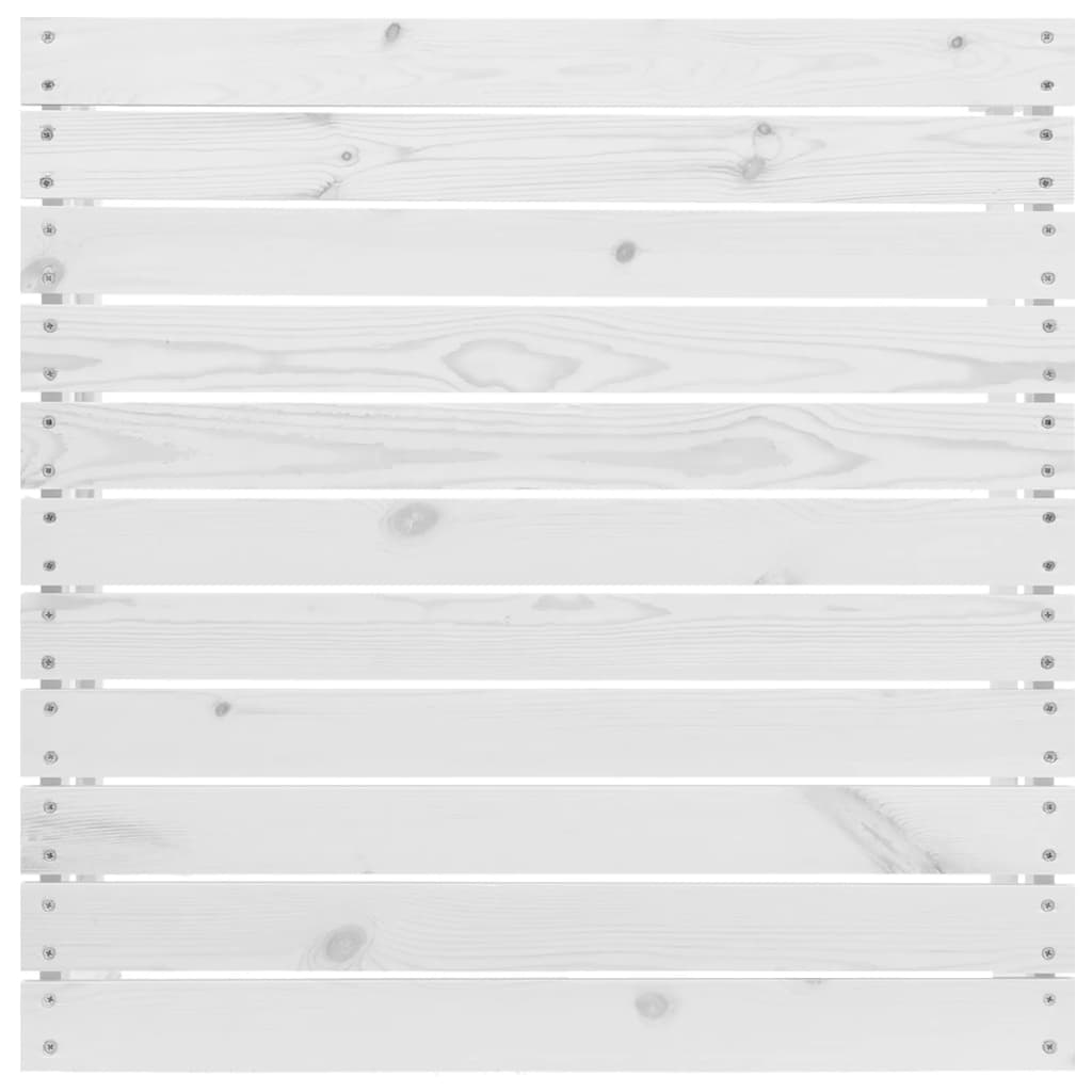 vidaXL 4-tlg. Garten-Lounge-Set Weiß Kiefer Massivholz