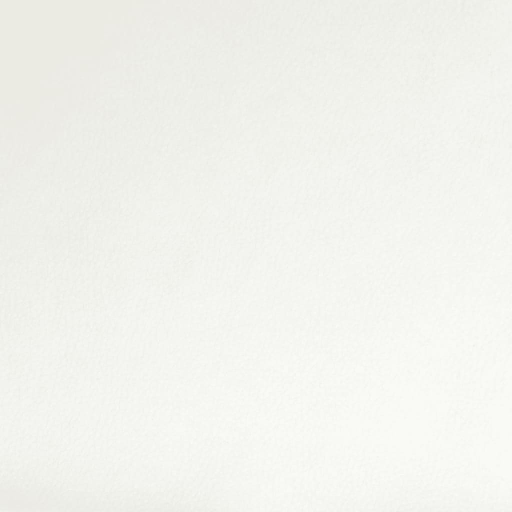 vidaXL Esszimmerstühle 4 Stk. Drehbar Weiß Kunstleder