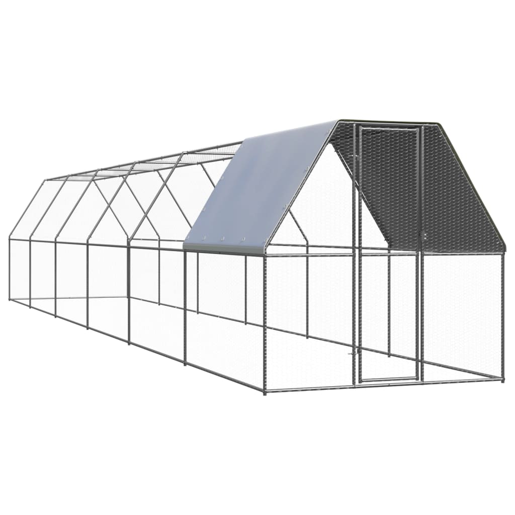 vidaXL Outdoor-Hühnerkäfig 2x2x2 m Verzinkter Stahl