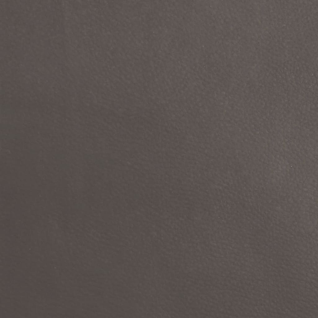 vidaXL Massagesessel mit Aufstehhilfe Grau Echtleder