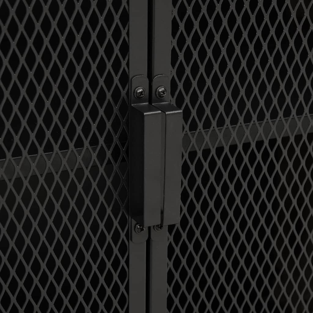 vidaXL Lagerschränke 2 Stk. Rustikal Braun 72x36x82 cm Metall und MDF