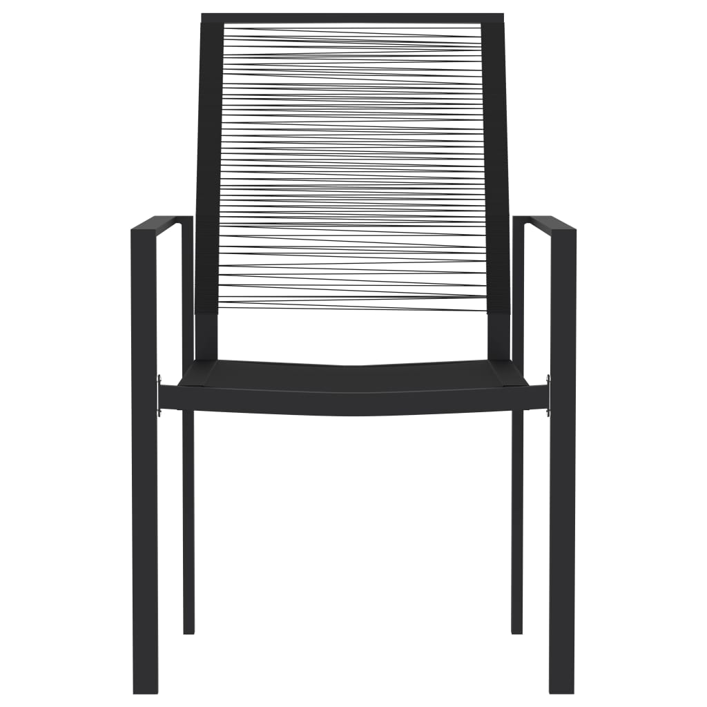 vidaXL 3-tlg. Garten-Essgruppe Schwarz