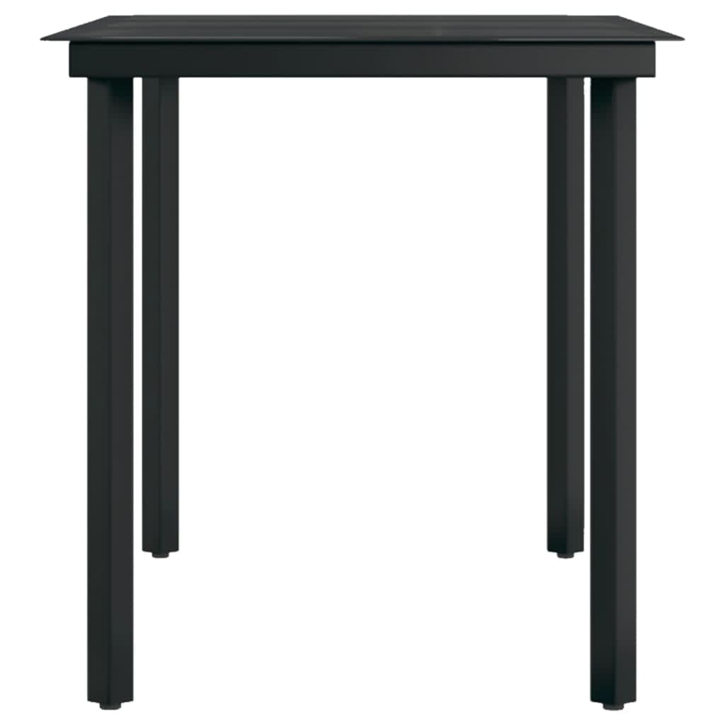 vidaXL 7-tlg. Garten-Essgruppe mit Auflagen Grau