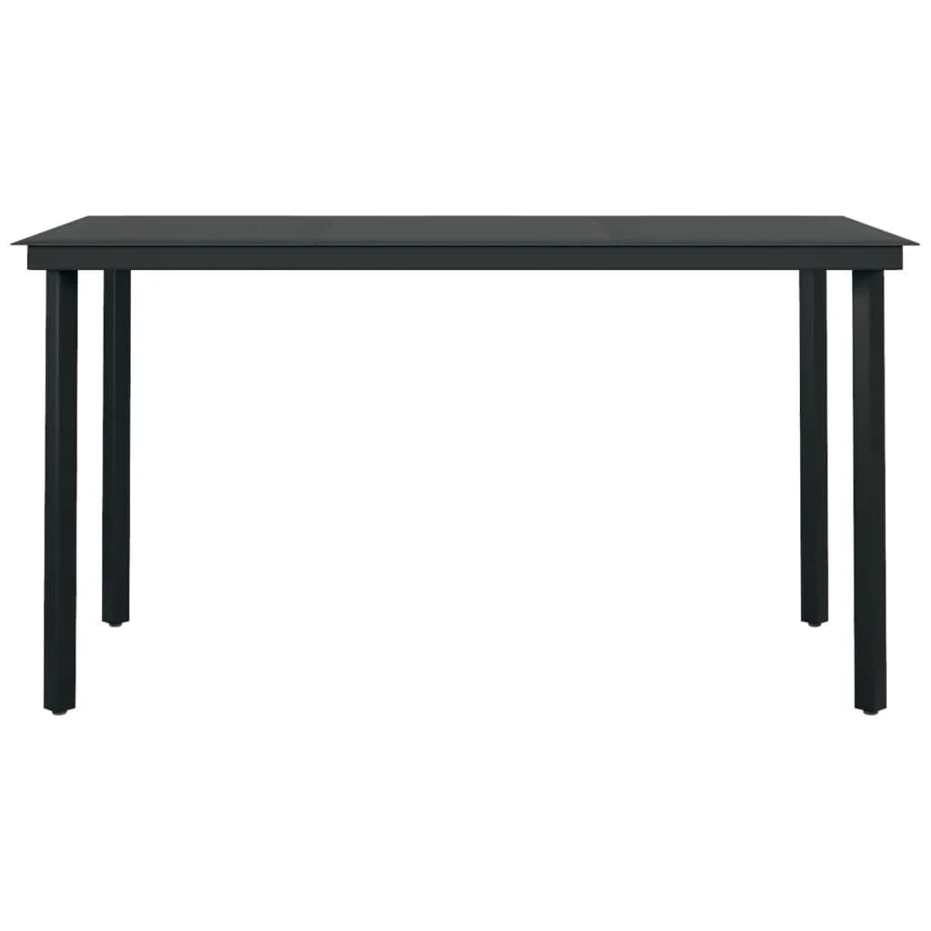 vidaXL 7-tlg. Garten-Essgruppe mit Auflagen Grau