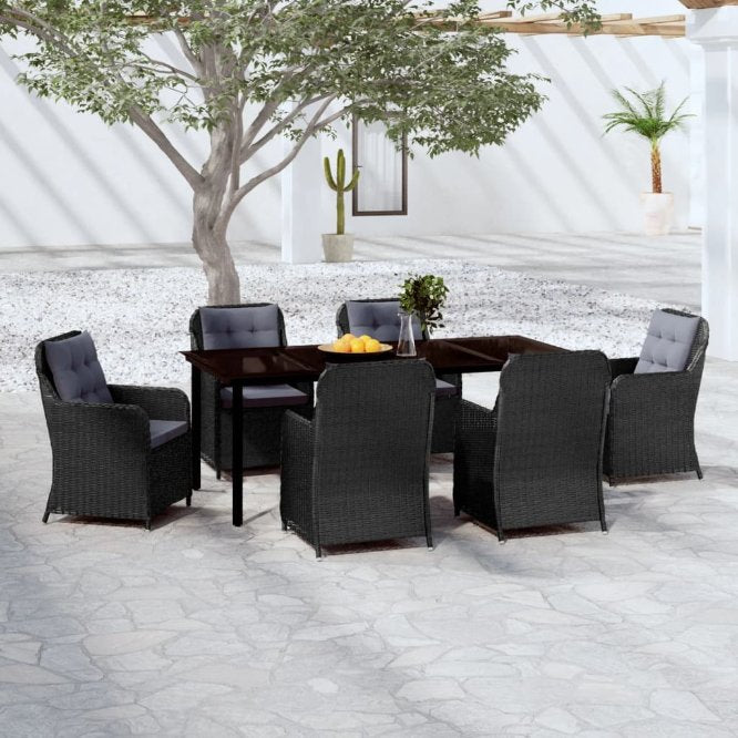 vidaXL 3-tlg. Garten-Essgruppe Braun