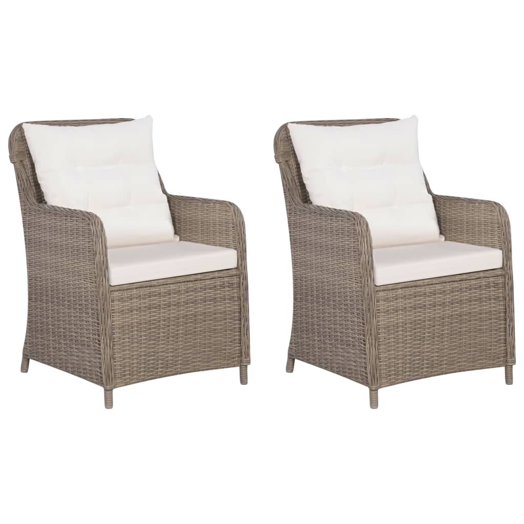 vidaXL 3-tlg. Garten-Essgruppe Braun