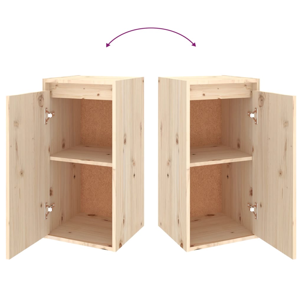 vidaXL TV-Schränke 2 Stk. Massivholz Kiefer