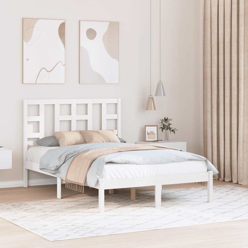 vidaXL Massivholzbett 75x190 cm