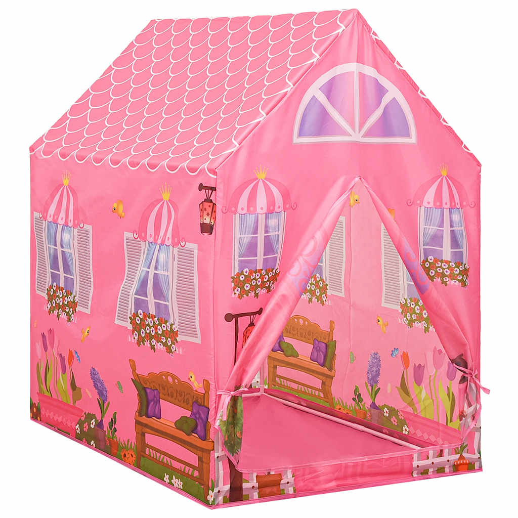 vidaXL Kinder-Spielzelt mit 250 Bällen Rosa 69x94x104 cm