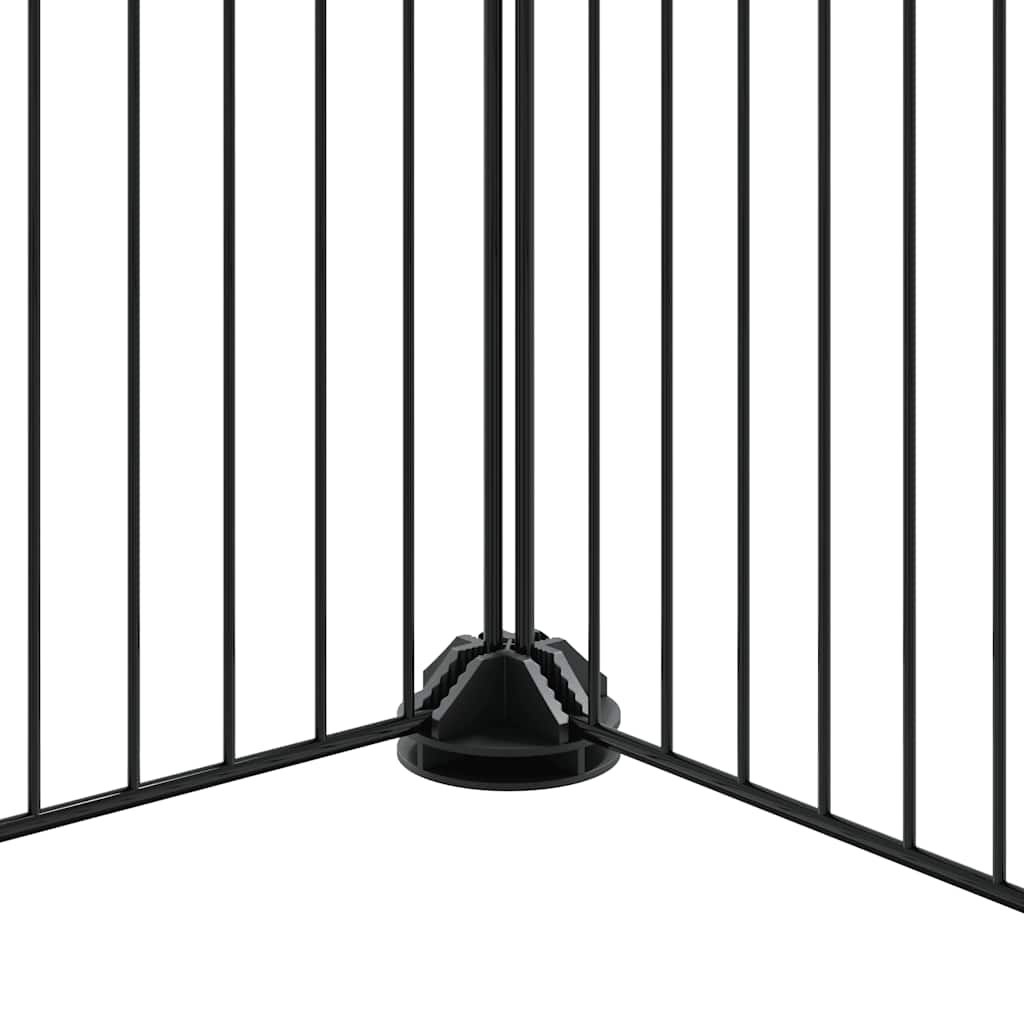 vidaXL 20-tlg. Haustierkäfig mit Tür Schwarz 35x35 cm Stahl