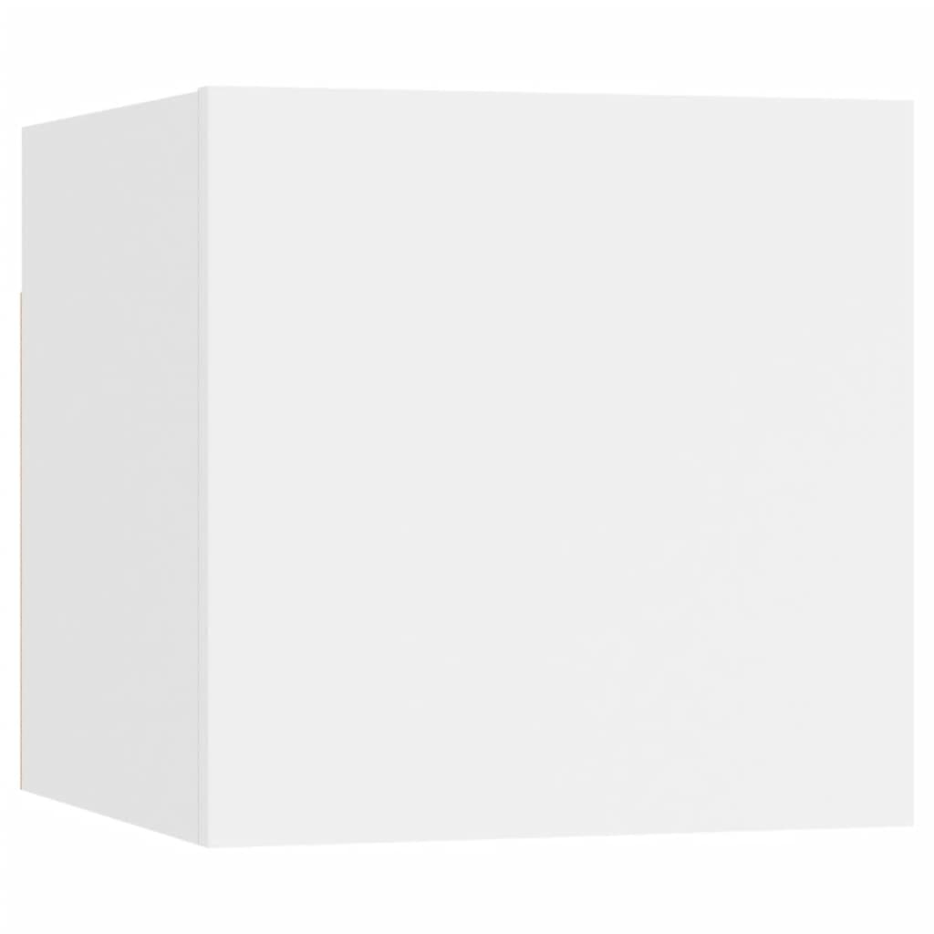 vidaXL 8-tlg. TV-Schrank-Set Weiß Holzwerkstoff