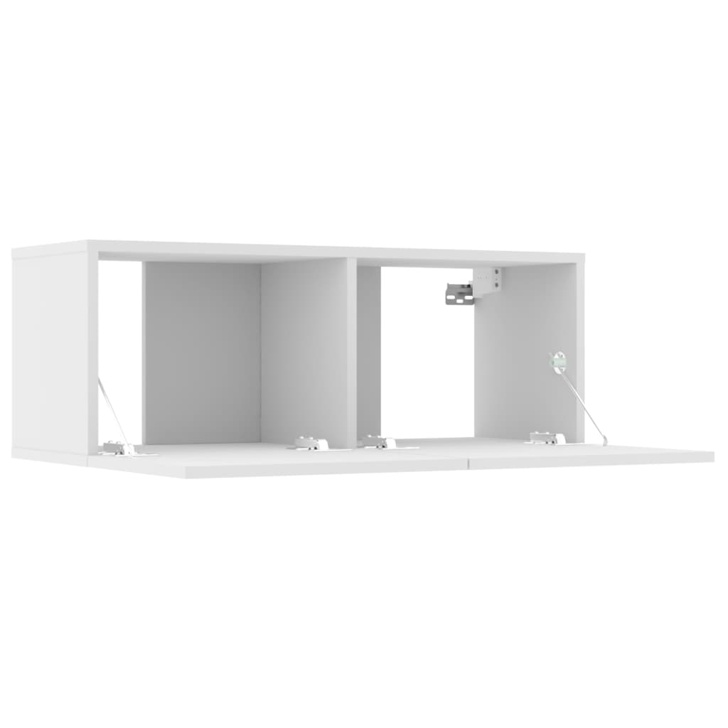 vidaXL 6-tlg. TV-Schrank-Set Weiß Holzwerkstoff