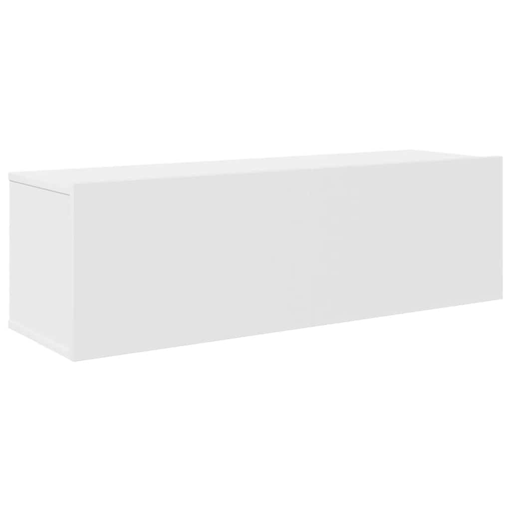 vidaXL 7-tlg. TV-Schrank-Set Weiß Holzwerkstoff