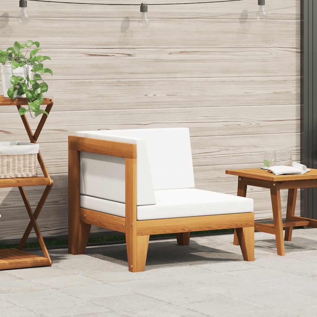 vidaXL 2-tlg. Garten-Lounge-Set mit Auflagen Massivholz Akazie