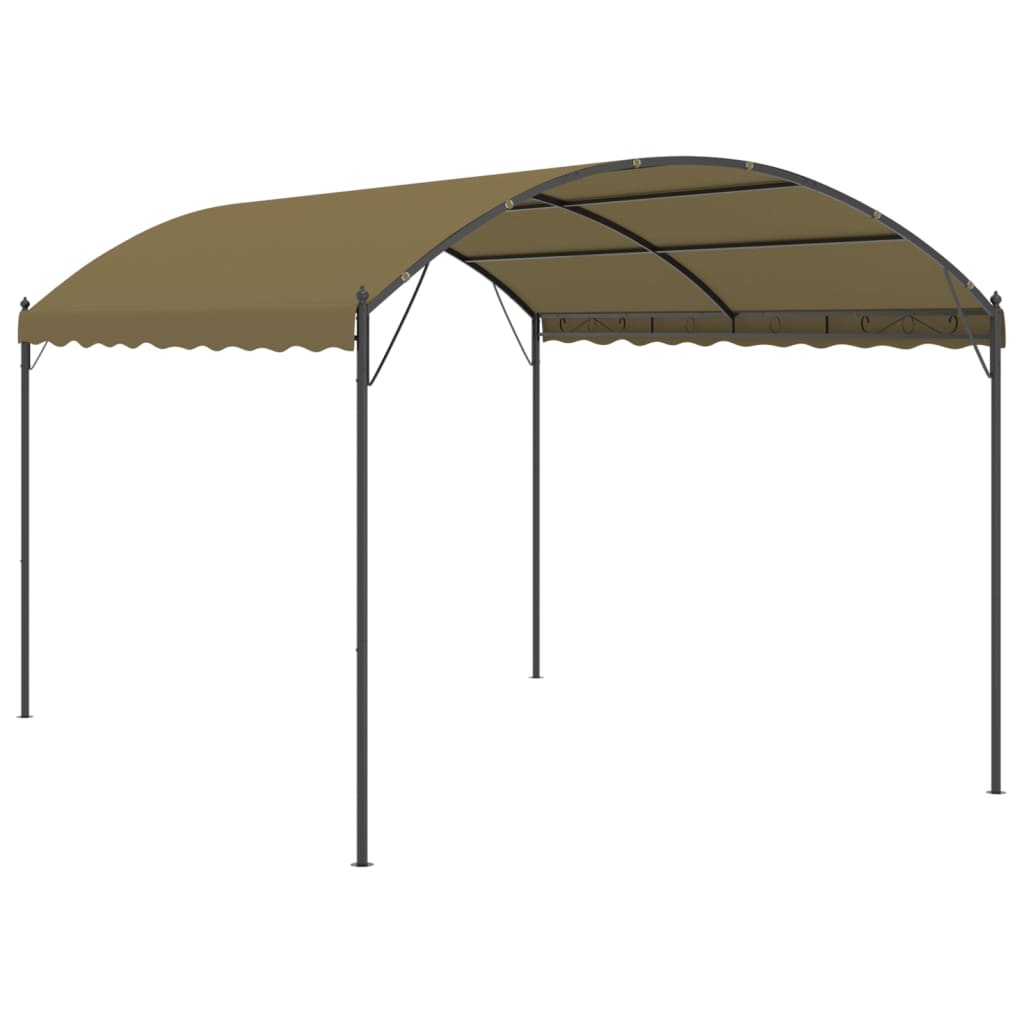 vidaXL Pavillon 4x3x2,6 m Taupe 180 g/m²