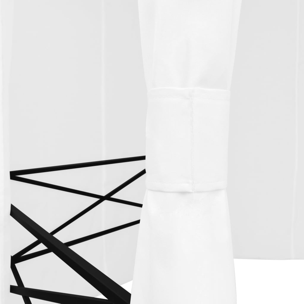 vidaXL Gartenzelt mit Vorhängen 360x312x265 cm Weiß 180 g/m²