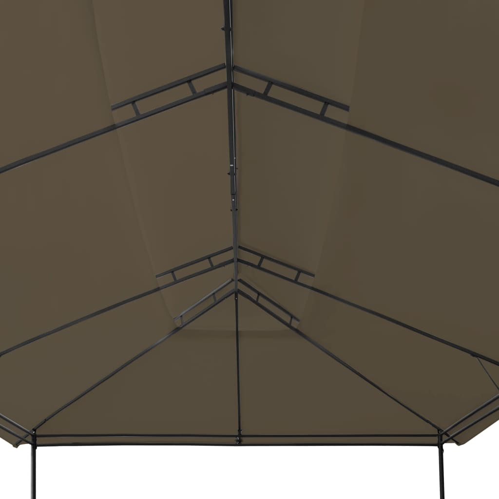 vidaXL Pavillon 600x298x270 cm Taupe 180 g/m²
