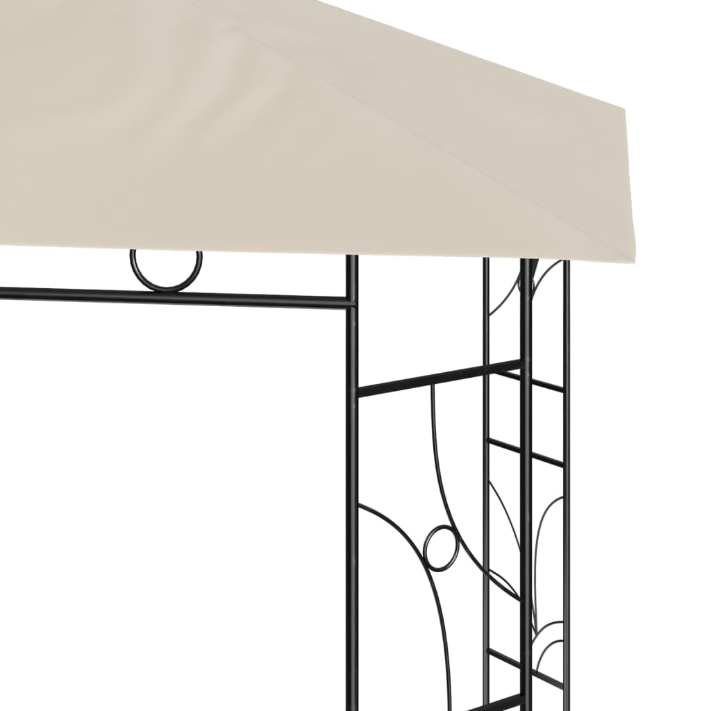 vidaXL Pavillon 3x3x2,7 m Creme 160 g/m²