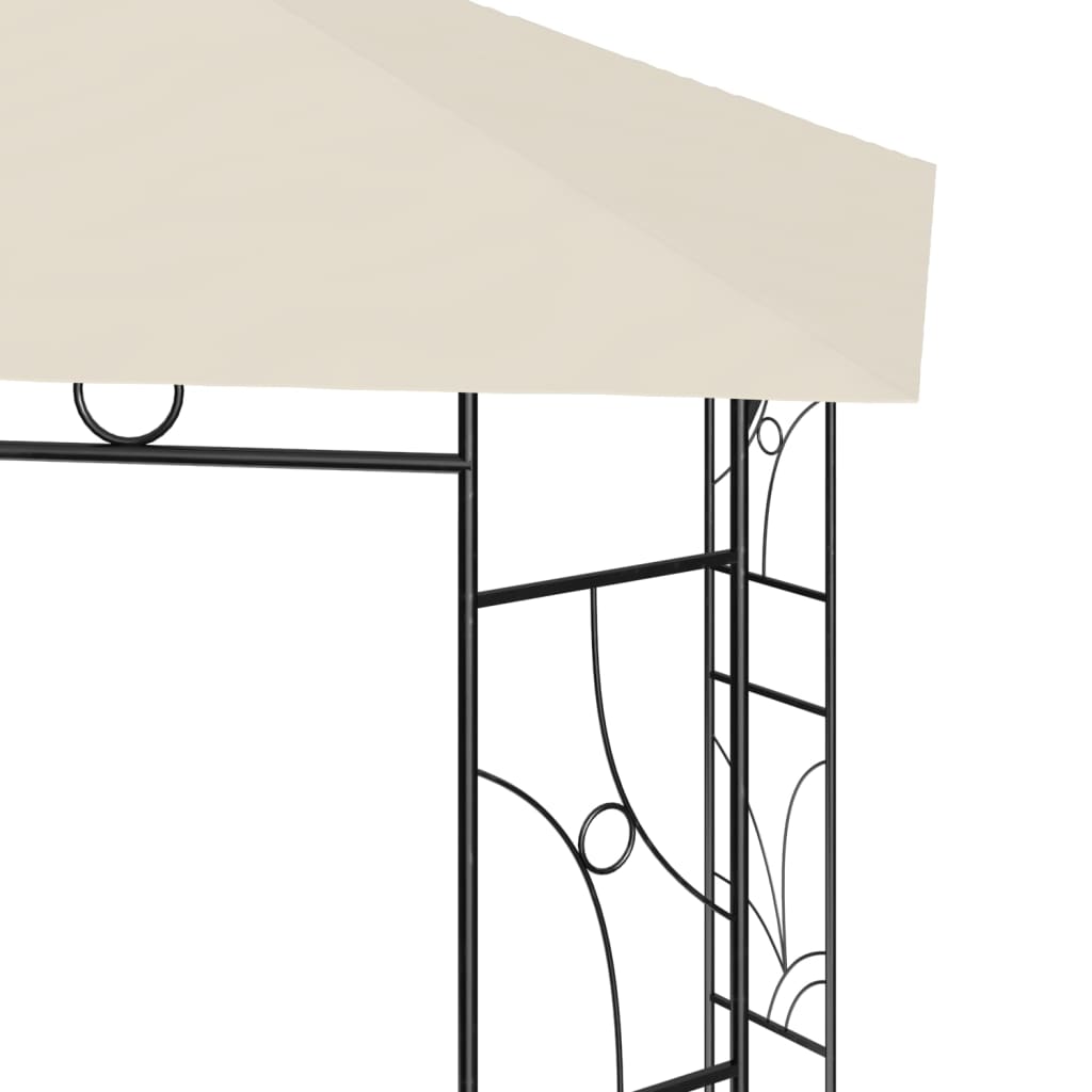 vidaXL Pavillon 4x3x2,7 m Creme 160 g/m²