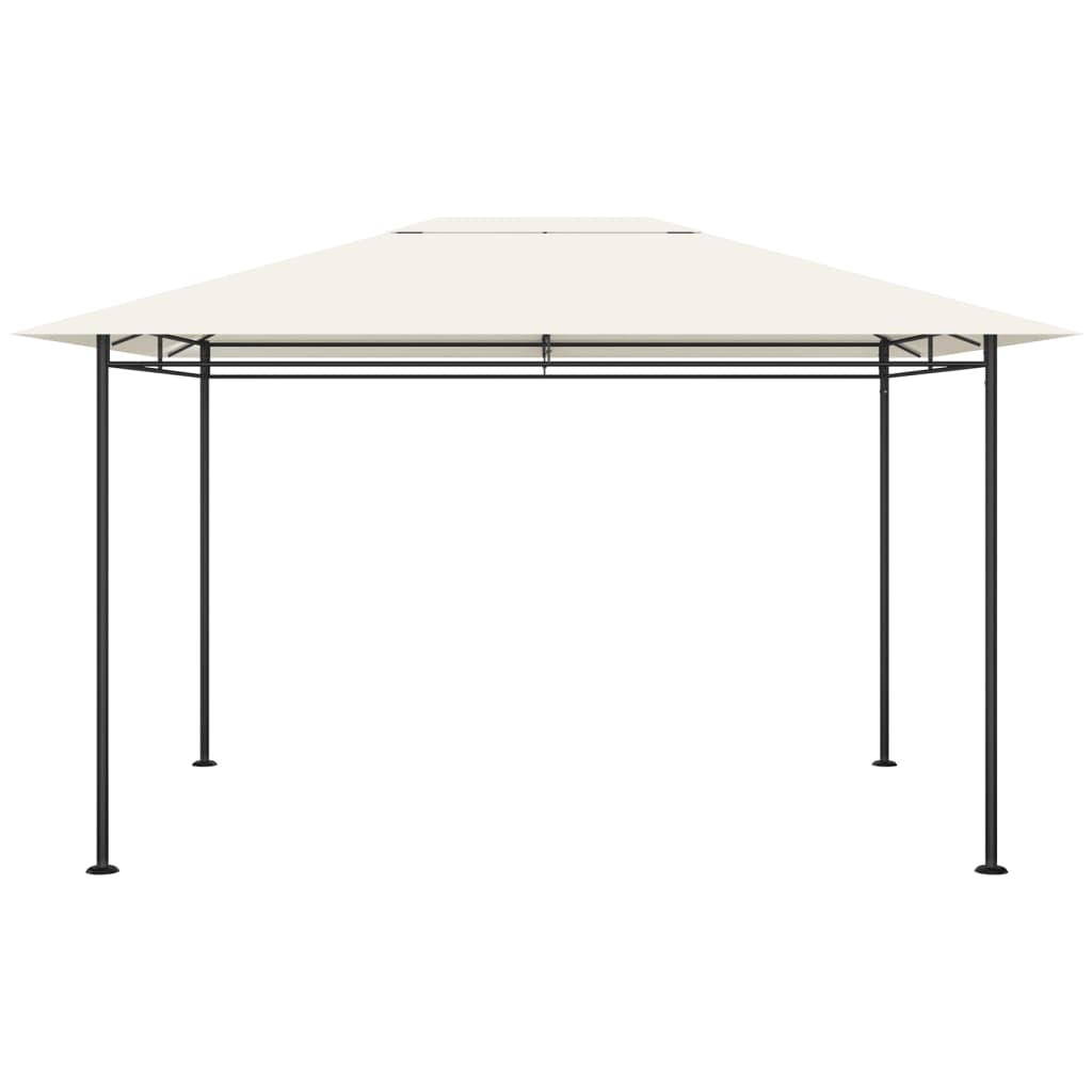 vidaXL Pavillon 384x281x270 cm Creme 180 g/m²