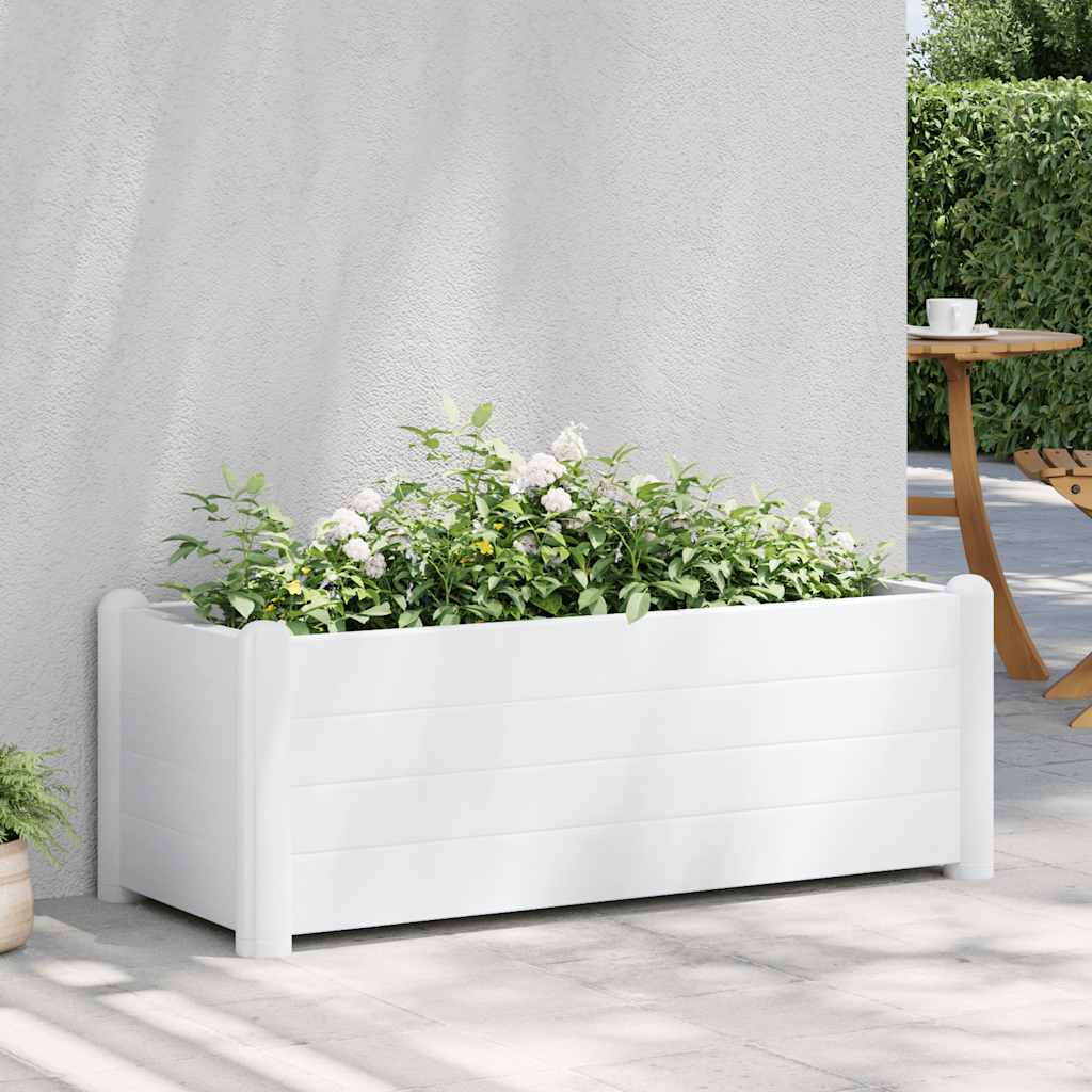 vidaXL Garten-Hochbeet PP Mokka 43x43x35 cm