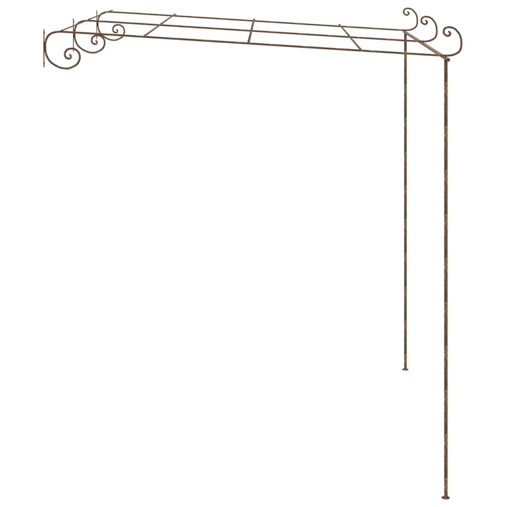 vidaXL Garten-Pergola Antik-Braun 3x3x2,5 m Eisen