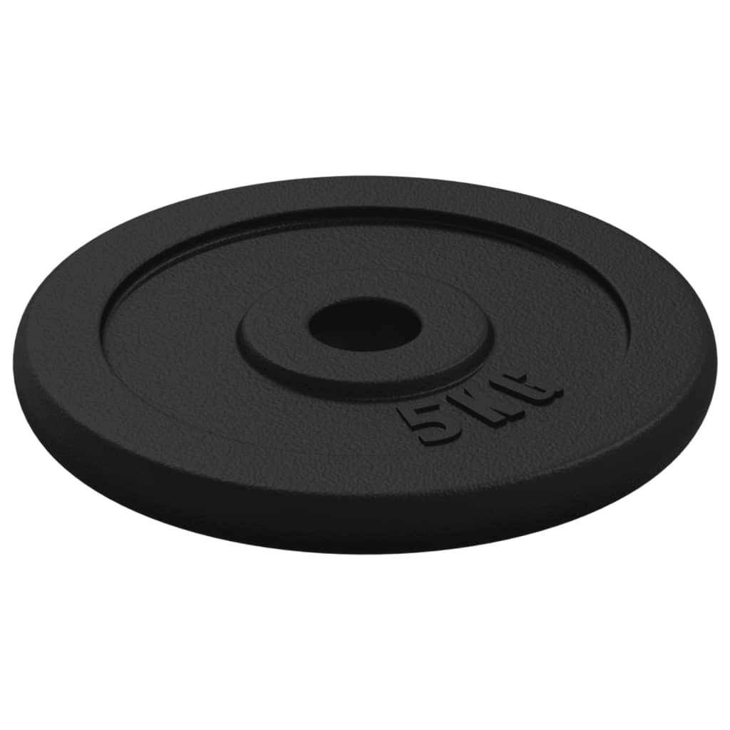 vidaXL Kurzhantel mit Hantelscheiben 40 kg Gusseisen & Stahl verchromt