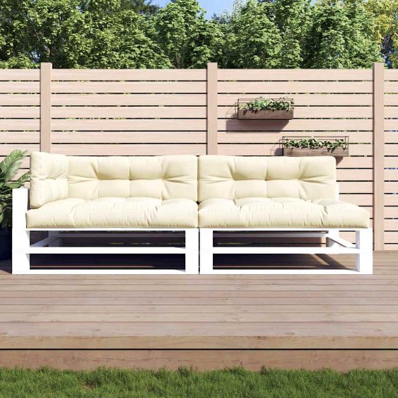 vidaXL Palettenkissen 5-tlg. Anthrazit Stoff